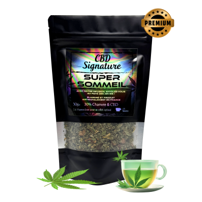 Infusion CBD Super Sommeil Premium 30% - Tisane Relaxante Bio | Kana Pharma