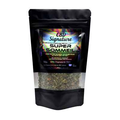 Infusion CBD Super Sommeil Premium 30% - Tisane Relaxante Bio | Kana Pharma