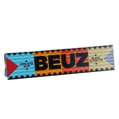 Lot 10 Carnets Feuilles Slim BEUZ King Size - Papier Blanc Ultra Fin