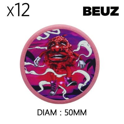 Lot 12 Grinders Beuz Pink Bloodybud 50mm Biodégradable | Kana Pharma