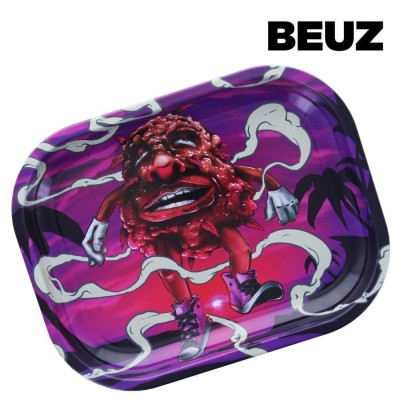 Plateau à rouler Beuz Bloodybud Purple 18x14cm | Design Psychédélique | Kana Pharma