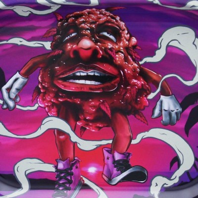 Plateau à rouler Beuz Bloodybud Purple 18x14cm | Design Psychédélique | Kana Pharma