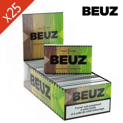Boîte 25 Carnets BEUZ Brown Regular | Feuilles Non Blanchies CBD | Kana Pharma