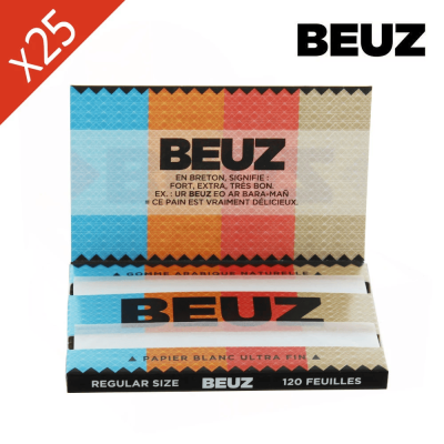 Boîte 25 Carnets BEUZ Blanc Regular 120 Feuilles | Kana Pharma