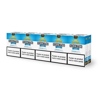 Cigarettes CBD Green&Co Classic | Pack 20 Pre-Rolls Sans Tabac | Kana Pharma