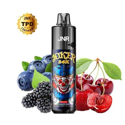 Puff Joker 24K Blue Razz Cherry JNR | 24000 Bouffées | Kit Rechargeable