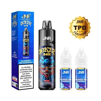 Kit Puff Joker 24K JNR Blueberry Red Raspberry | 24000 Bouffées | Kana Pharma