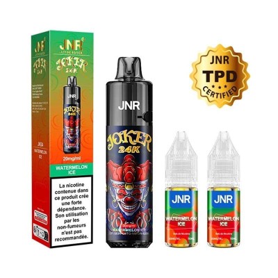 Puff Joker 24K Watermelon Ice JNR | Kit Rechargeable 24000 Bouffées
