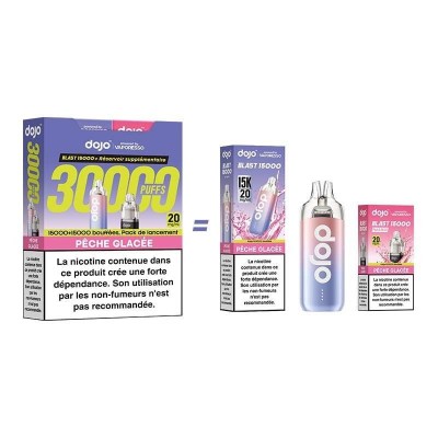 Bundle Puff Dojo Blast 30K Pêche Glacée - 30000 Bouffées | Kana Pharma