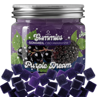 Gummies CBD Sommeil Purple Dream - 20mg CBD + Mélatonine | Kana Pharma