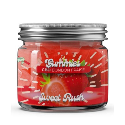 Gummies CBD Sweet Rush Fraise 10mg | Bonbons CBD Sans THC | Kana Pharma