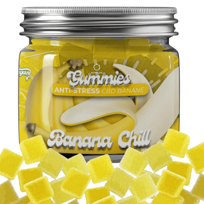 Gummies CBD Anti-Stress Banana Chill 20mg | CBD + GABA + Magnésium