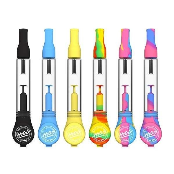 H2OG Swap Sunakin - Pipe à eau portable en silicone et verre