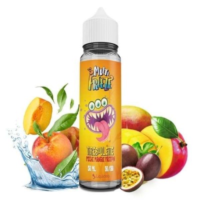 Tireboulette Multi Freeze 50ml Liquideo - E-liquide Pêche Mangue Passion