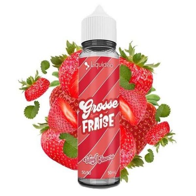 E-liquide Grosse Fraise 50ml Wpuff Flavors Liquideo - Saveur Fraise Authentique