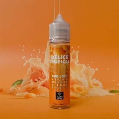 E-liquide CBD Délice Tropical Marie Jeanne 50ml | Pêche Mangue Litchi | Kana Pharma
