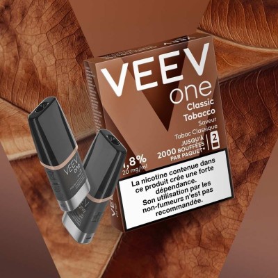 Pods Veev One Classic Tobacco 2x2ml | 9mg ou 20mg | Kana Pharma