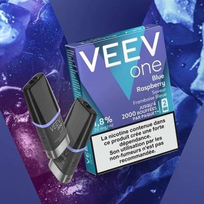 Pods Veev One Framboise Bleue 2ml - Saveur Fruitée Premium | Kana Pharma