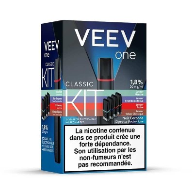 Kit Veev One V2 Saveurs Classiques 20mg/ml | 4 Pods Inclus | Kana Pharma