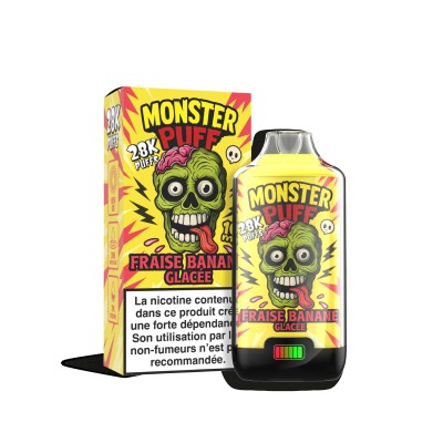 Kit Monster Puff 28k Fraise Banane Glacée | 28000 Puffs | Kana Pharma