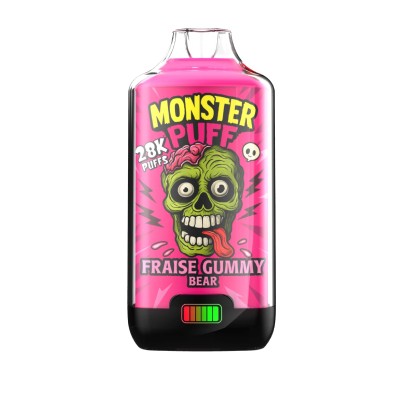 Kit Monster Puff 28k Fraise Gummy Bear | 28000 Puffs | Kana Pharma