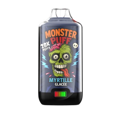 Puff Monster 28k Myrtille Glacée | Kit E-cigarette 28000 Bouffées | Kana Pharma