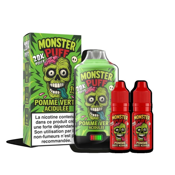Puff Monster Puff 28k Pomme Verte Acidulee