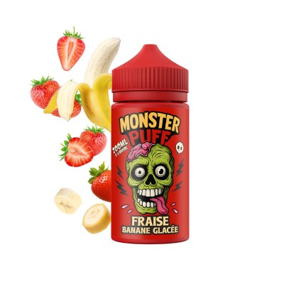 E-liquide Monster Puff 200ml Fraise Banane Glacée - Kana Pharma