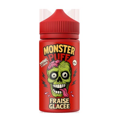 E-liquide Monster Puff Fraise Glacée 200ml | Format économique 0mg | Kana Pharma