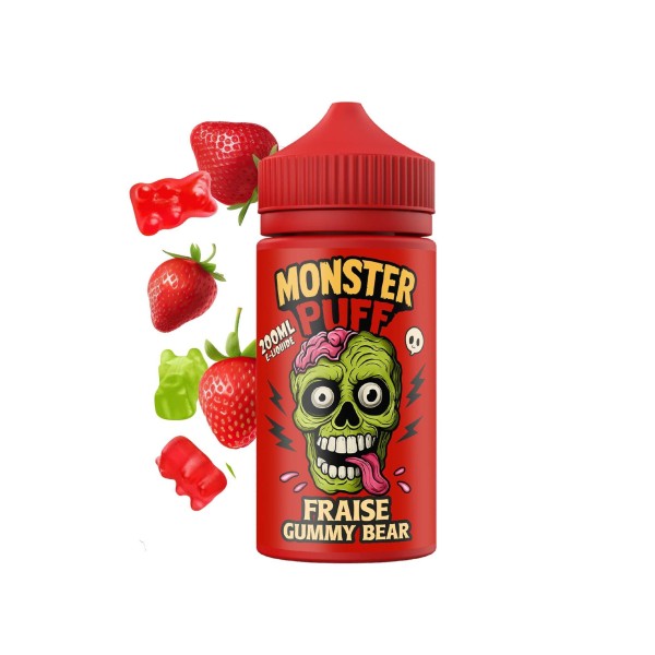 E-liquide Monster Puff 200ml Fraise Gummy Bear