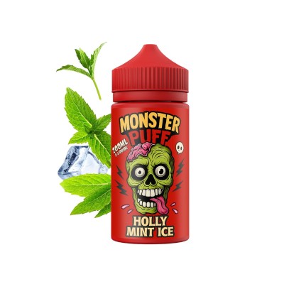 Eliquide Monster Puff Holly Mint Ice 200ml 0mg - Menthe Glacée | Kana Pharma