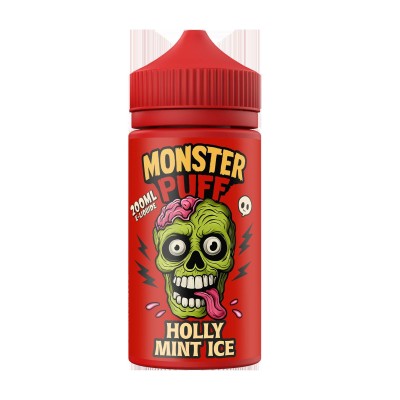 Eliquide Monster Puff Holly Mint Ice 200ml 0mg - Menthe Glacée | Kana Pharma