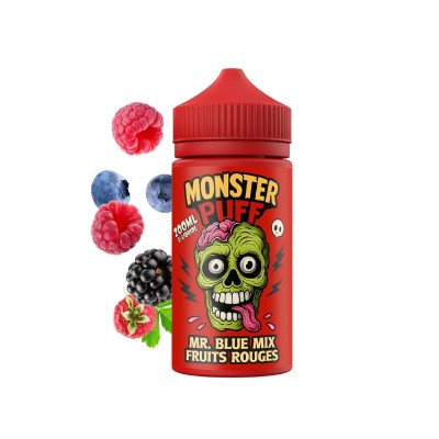 Monster Puff 200ml Mr Blue Mix Fruits Rouges - E-liquide Premium