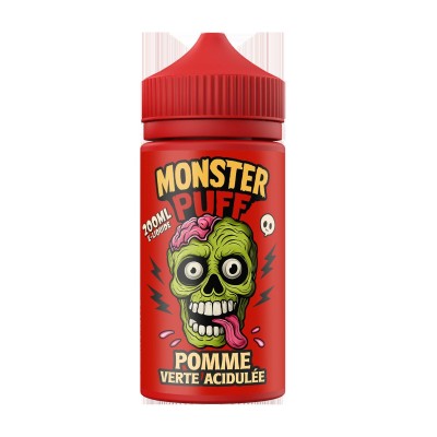 E-liquide Monster Puff Pomme Verte Acidulée 200ml 0mg | Kana Pharma