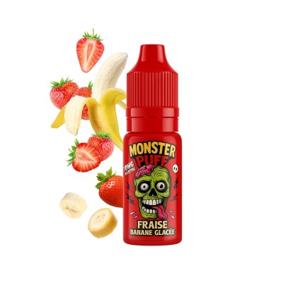 Eliquide Monster Puff Fraise Banane Glacée 10ml | Kana Pharma