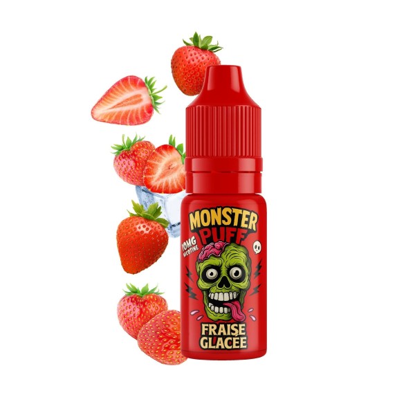 Eliquide Monster Puff 10ml Fraise Glacee