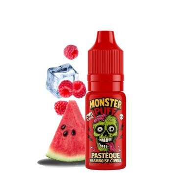 E-liquide Monster Puff Pastèque Framboise Givrée 10ml - Kana Pharma