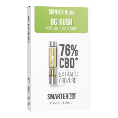Pod CBD OG Kush Smarter Duo 76% CRD | Crystal Resistant Distillate