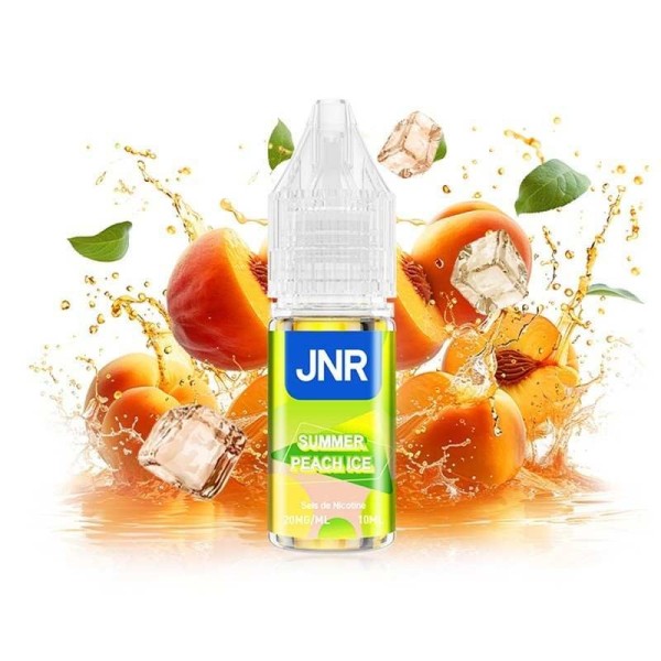 E-liquide Summer Peach Ice 10ml JNR - Peche Glacee Sels de Nicotine 20mg