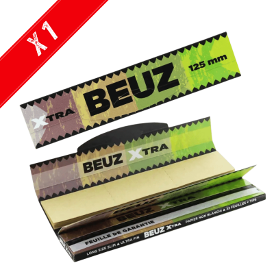 Feuilles Beuz Slim Long Brown 125mm | 32 Feuilles + Filtres | Kana Pharma