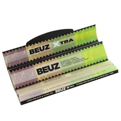 Feuilles Beuz Slim Long Brown 125mm | 32 Feuilles + Filtres | Kana Pharma