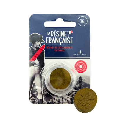 Résine CBD Pollen Jaune 25% - 3gr | La Résine Française | Kana Pharma
