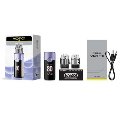 Kit Pod Vinci E80 3000mAh VooPoo - Batterie Longue Durée | Kana Pharma