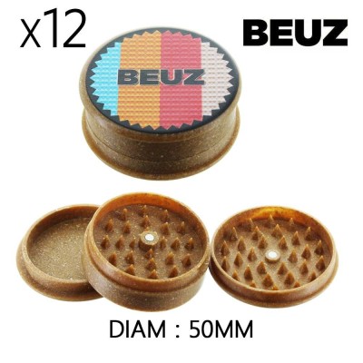Grinder Chanvre Beuz Organic 50mm - Lot 12 Pièces | Kana Pharma