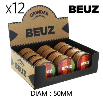 Grinder Hemp Beuz 50mm Lot x12 - Chanvre Biodégradable | Kana Pharma