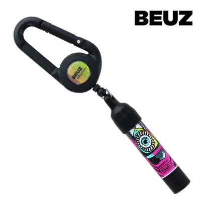 Porte Briquet Clipper Beuz avec Mousqueton - Support Rétractable