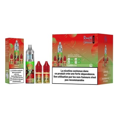 Puff Tornado RandM 20K Lush Ice - Kit Rechargeable 850mAh | Fumot