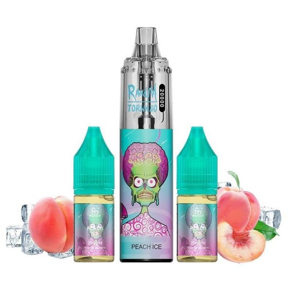 Puff Tornado RandM 20K Peach Ice 850mAh - Fumot