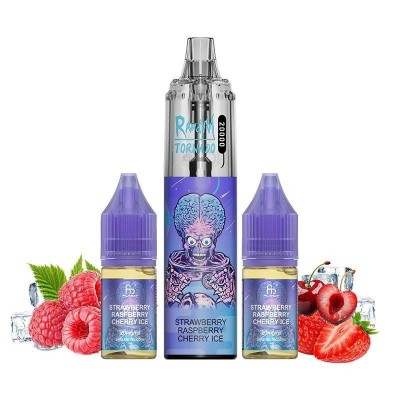Kit Puff Tornado RandM 20K Strawberry Cherry Ice 850mAh | Kana Pharma