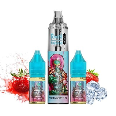 Puff Tornado RandM 20K Strawberry Ice 850mAh Rechargeable - Fumot | Kana Pharma
